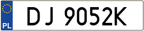 Trailer License Plate